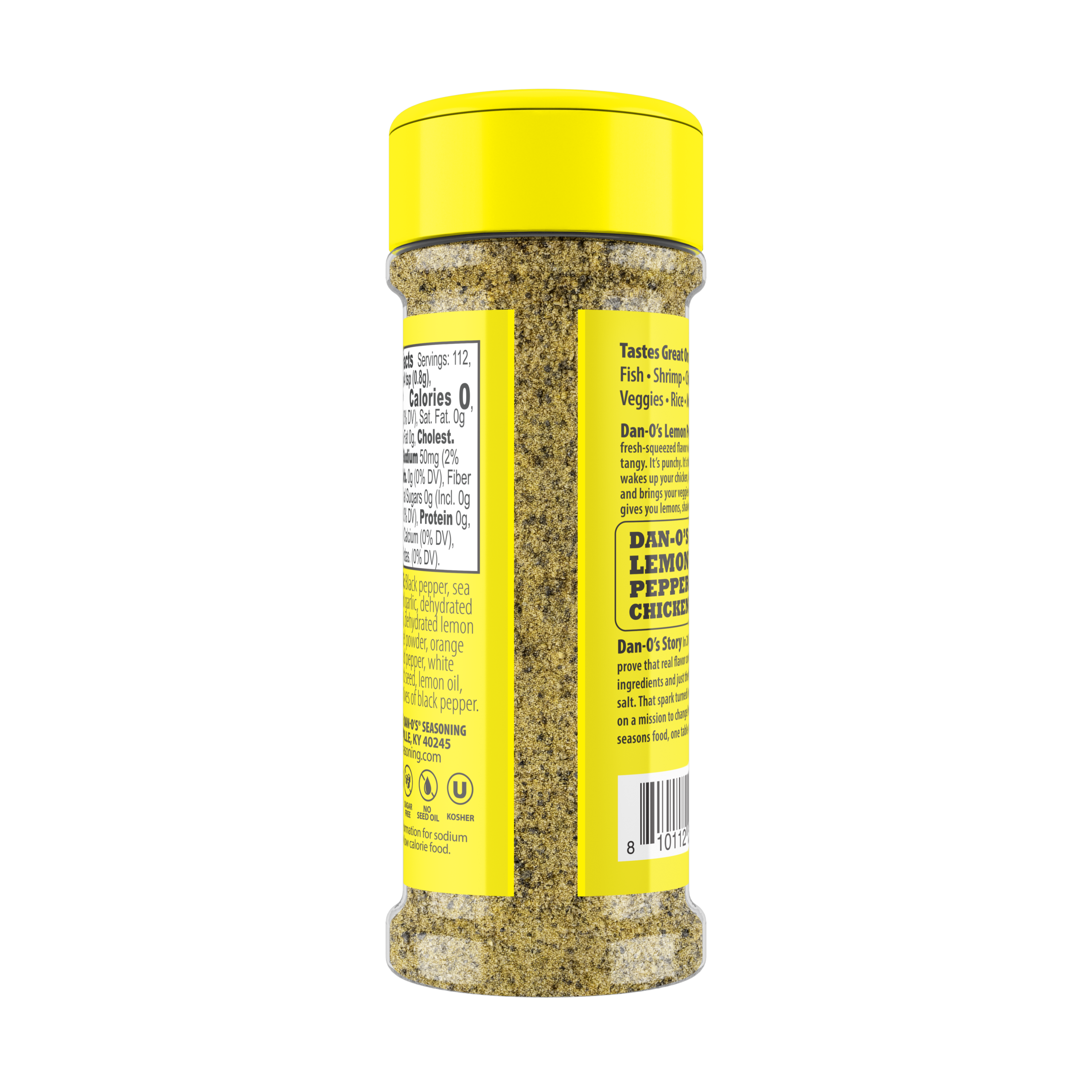 Lemon Pepper Seasoning - Online Exclusive Size Bottle (Back)