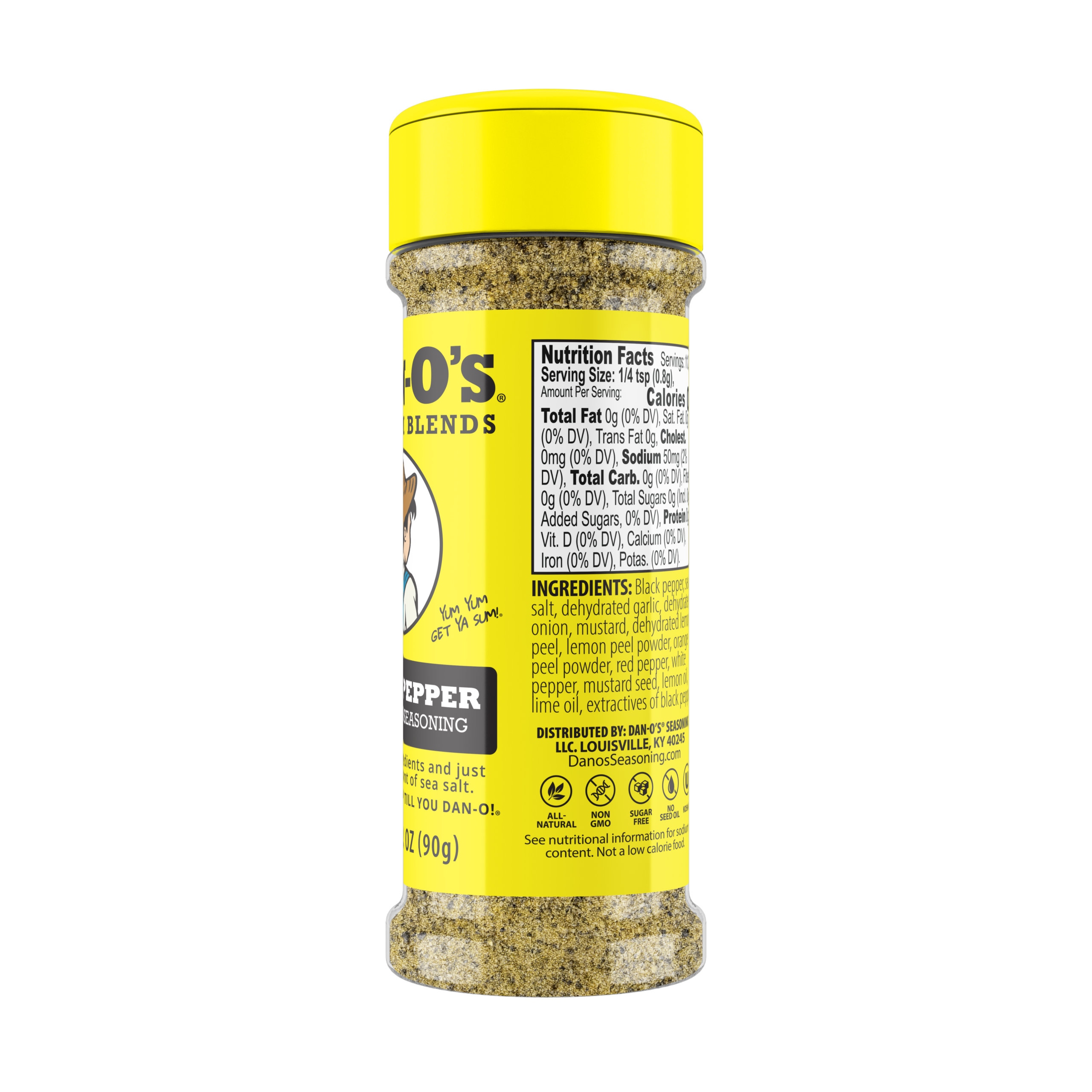 Lemon Pepper Seasoning - Online Exclusive Size Bottle (Rotated Right)
