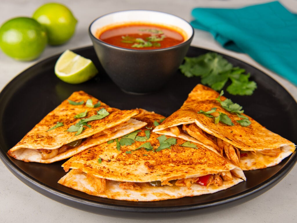 Birria Chicken Quesadillas