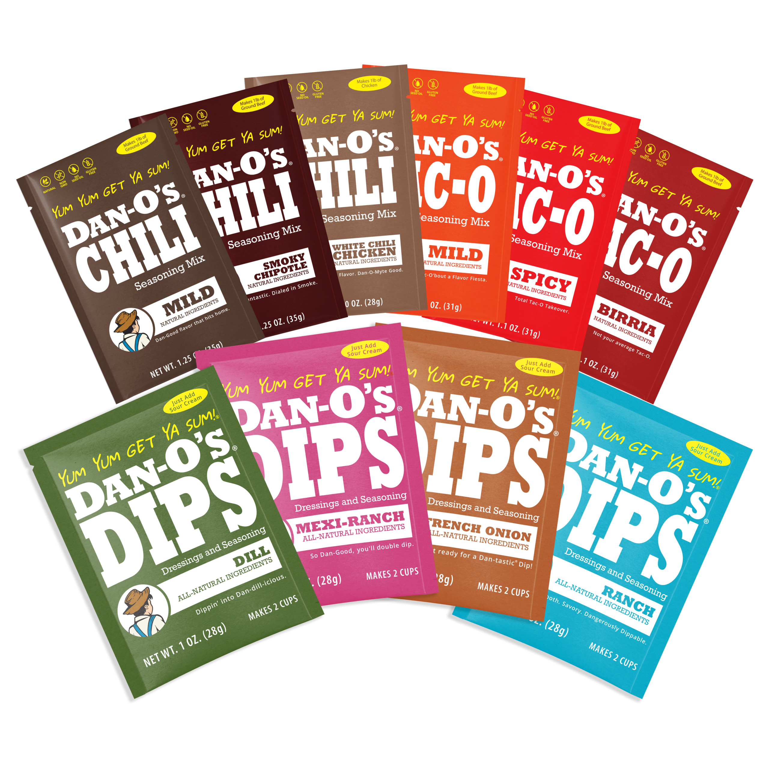 Tac-O, Chili & Dip Mix Sampler 10-Pack