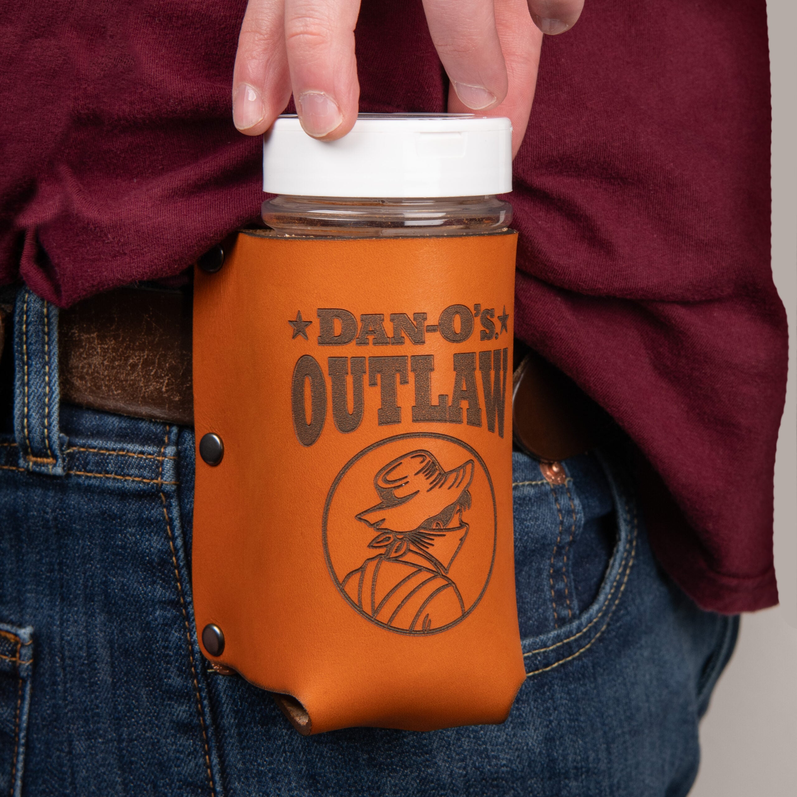 Outlaw bottle holster product